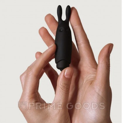 Карманный вибратор-кролик Rabbit Adrien Lastic черный от sex shop primegoods фото 6