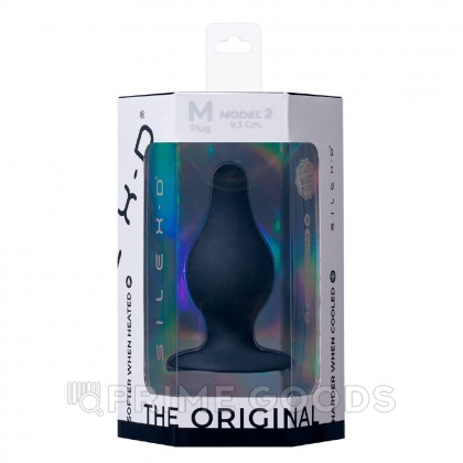 Анальный плаг черный  MODEL 2 от SILEXD M (9,3*3,5 см) от sex shop primegoods фото 4