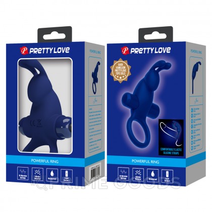 Эрекционное кольцо с вибрацией Blue rabbit от sex shop primegoods фото 9