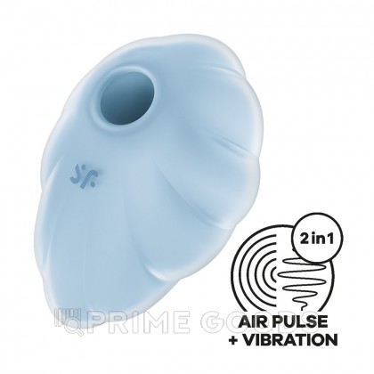 Стимулятор клитора с вибрацией и воздушной стимуляцией Satisfyer Cloud Dancer голубой от sex shop primegoods