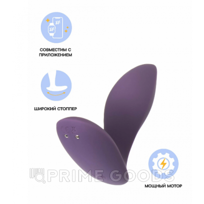 Анальный виброплаг Satisfyer Power Plug фиолетовый (Connect App) от sex shop primegoods фото 13