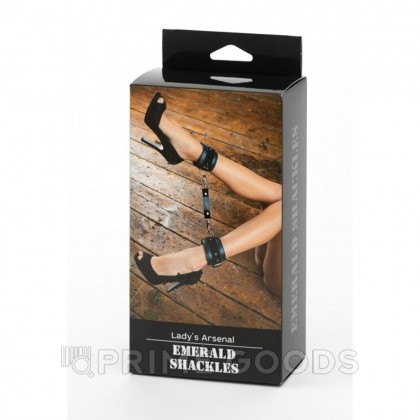 Оковы на ноги из натуральной кожи изумруд от sex shop primegoods фото 4