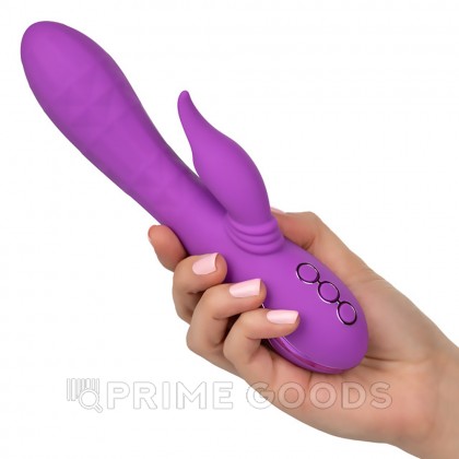 Вибромассажер-кролик CalExotics California Dreaming Valley Vamp с ритмичным стимулятором (12.75x3.75 см) от sex shop primegoods фото 2
