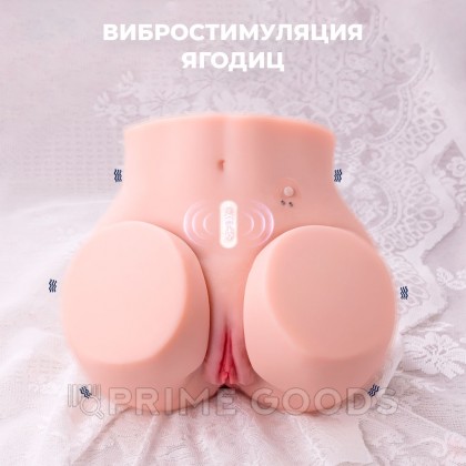 Реалистичный двойной мастурбатор Olga с вибрацией от sex shop primegoods фото 5