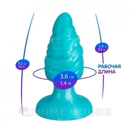 Анальная пробка Fantasy line Melty от Silexd бирюзовая от sex shop primegoods фото 3