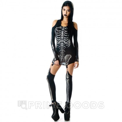 Платье на хеллоуин «Скелет» размер S от sex shop primegoods фото 6