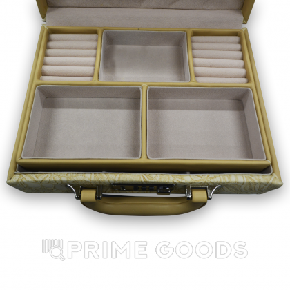 Чемодан-органайзер с кодовым замком (кожзам) бежевый от sex shop primegoods фото 6