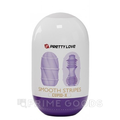 Двухсторонний мастурбатор Smooth stripes от sex shop primegoods фото 3