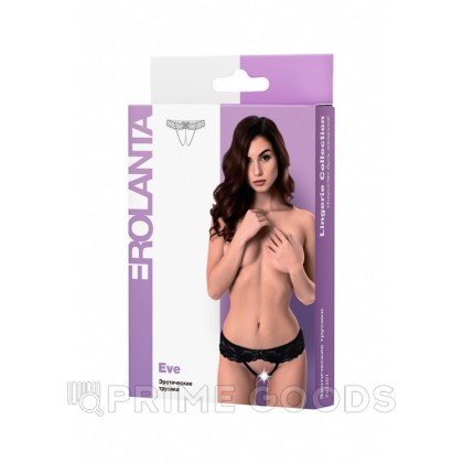 Эротические трусики Erolanta Eve кружевные, черный (50-52) от sex shop primegoods фото 12