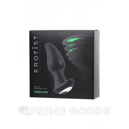 Анальная втулка Erotist Hurricane, силикон, черный, 14 см от sex shop primegoods фото 2