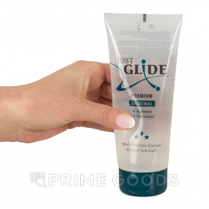 Гель-смазка Just Glide Premium гиалуроновой кислотой и пантенолом 200 мл. от sex shop primegoods фото 3