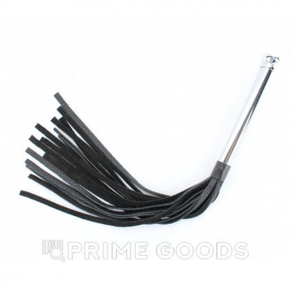 Плеть из кожи с металлической ручкой BDSM Арсенал от sex shop primegoods