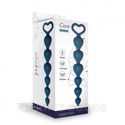 Анальная цепочка Heart Ray (кобальт) от sex shop primegoods фото 2