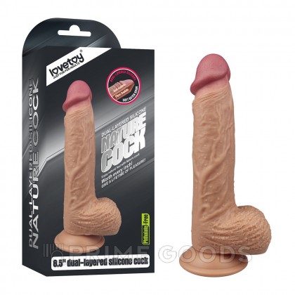Реалистичный фаллоимитатор Lovetoy Bio Skin (23×4 см) от sex shop primegoods