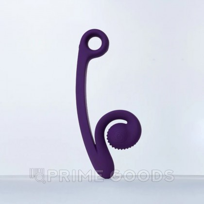 Вибратор для двойной стимуляции SVibe Snail CURVE фиолетовый от sex shop primegoods фото 6
