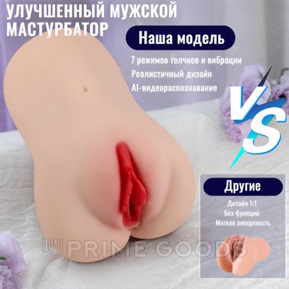 Мастурбатор-вагина с подключением к приложению Eliza (вибрация+фрикции) от sex shop primegoods фото 10