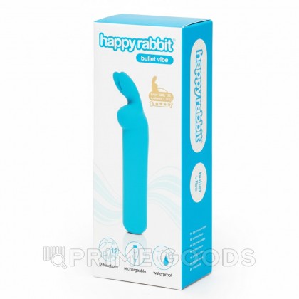 Вибропуля Happy Rabbit синяя от sex shop primegoods фото 4