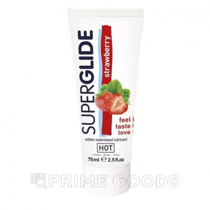 Гель-лубрикант на водной основе с ароматом клубники «Superglide» 75 мл. от sex shop primegoods