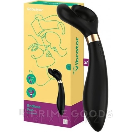 Многофункциональный вибромассажёр Satisfyer Endless Fun black от sex shop primegoods фото 7