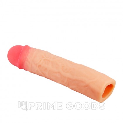 Реалистичная насадка на пенис Derek, 21,5 см, телесная от sex shop primegoods фото 3