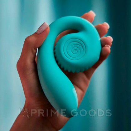 Двойной стимулятор точки G SVibe Snail GIZI цвет тиффани от sex shop primegoods фото 5