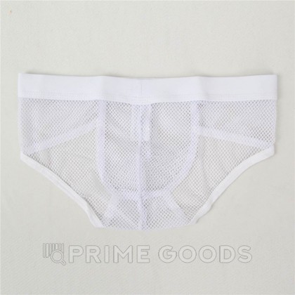 Плавки мужские белые  в сетку (размер М) от sex shop primegoods фото 3