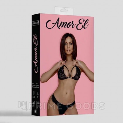 Комплект эротического белья Granada черный L/XL от sex shop primegoods фото 4