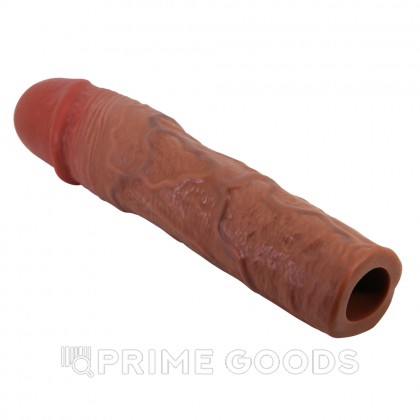 Реалистичная насадка на пенис Stevenson, коричневый, 20,5 см  от sex shop primegoods фото 12