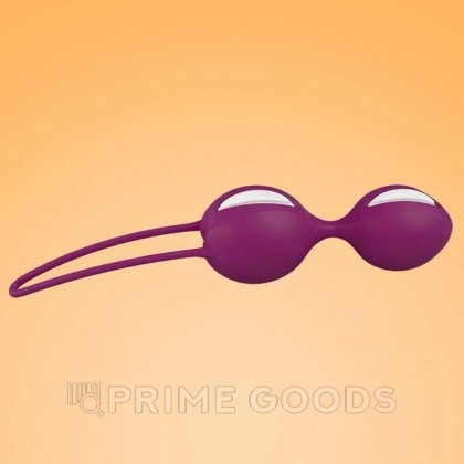 Вагинальные шарики Fun factory SMARTBALLS DUO, пурпурно-белые от sex shop primegoods фото 2