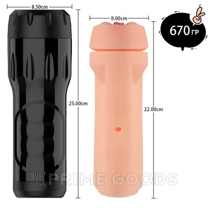 Реалистичный мастурбатор в тубе Toni с вибрацией от sex shop primegoods фото 6