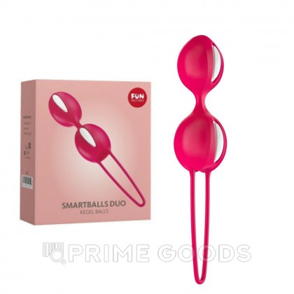Вагинальные шарики Fun factory SMARTBALLS DUO, красно-белые от sex shop primegoods