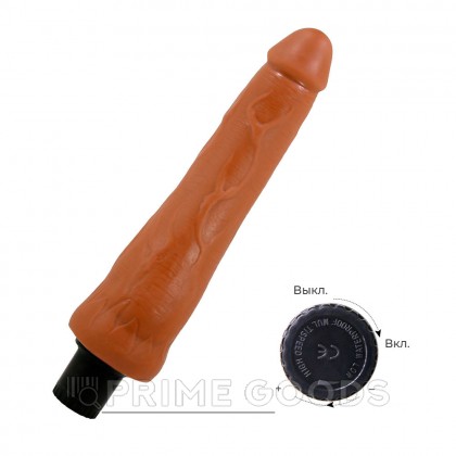 Реалистичный вибратор Alfredo Sliding skin, 25*4 см от sex shop primegoods фото 6