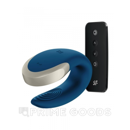 Смарт вибратор для пар Satisfyer Double Love blue от sex shop primegoods фото 6
