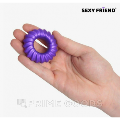 Эрекционное кольцо Love play от Sexy friend (25 мм.) фиолетовое от sex shop primegoods фото 2