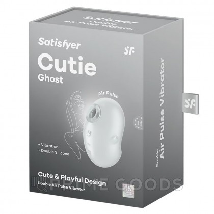 Стимулятор клитора Satisfyer Cutie Ghost белый от sex shop primegoods фото 5