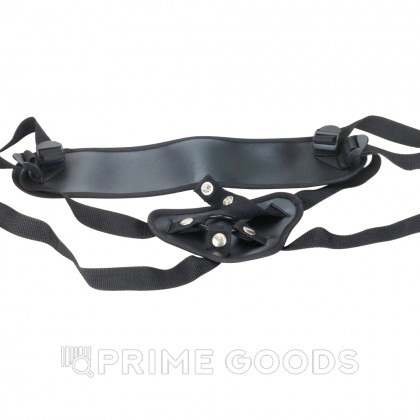 Ремень для страпона с разноразмерным креплением (Чёрный) от sex shop primegoods фото 2