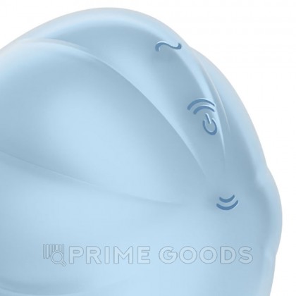 Стимулятор клитора с вибрацией и воздушной стимуляцией Satisfyer Cloud Dancer голубой от sex shop primegoods фото 6