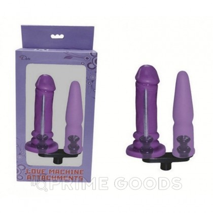 Сменная двойная насадка для секс машин 16 см от sex shop primegoods фото 3