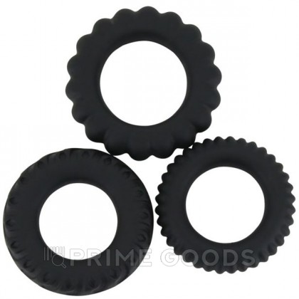 Набор силиконовых эрекционных колец 