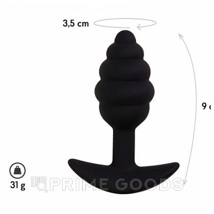 Анальная пробка Sphere, цвет черный (CORE) (M) от sex shop primegoods фото 2