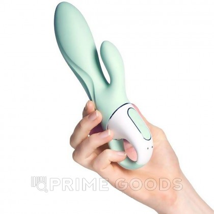 Вибратор-кролик Satisfyer Air Pump Bunny 5+, мятный от sex shop primegoods фото 5