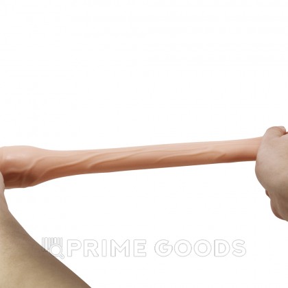 Реалистичная насадка на пенис Gerd, бежевый, 19,5 см от sex shop primegoods фото 6