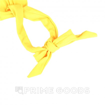 Купальник с завязками Rhinestone Yellow (S) от sex shop primegoods фото 4
