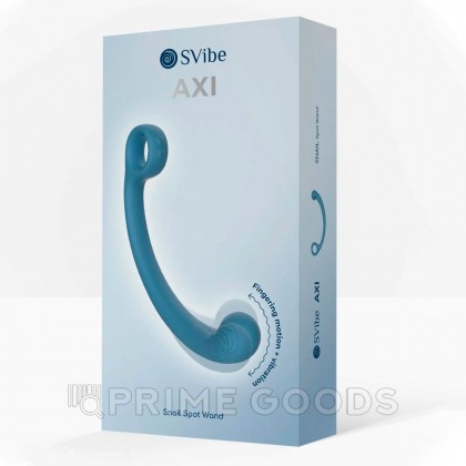 Стимулятор точки G SVibe Snail AXI с вибрацией и имитацией движений, голубой от sex shop primegoods фото 9