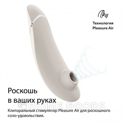 Бесконтактный клиторальный стимулятор Womanizer Premium 2 серый от sex shop primegoods фото 5