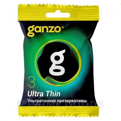 Презервативы ультратонкие Ganzo Ultra Thin, в пакете 3 шт. от sex shop primegoods