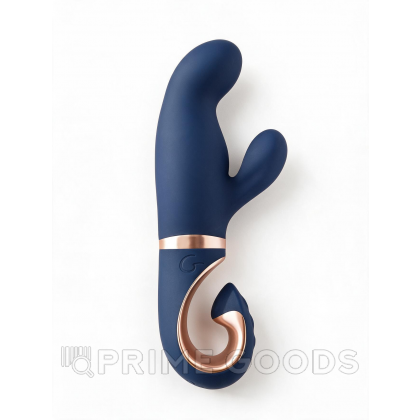 Вибратор кролик для стимуляции точки G и клитора с 2 моторами Gvibe Gentley Caribbean Blue, 19.9х4.2 см от sex shop primegoods