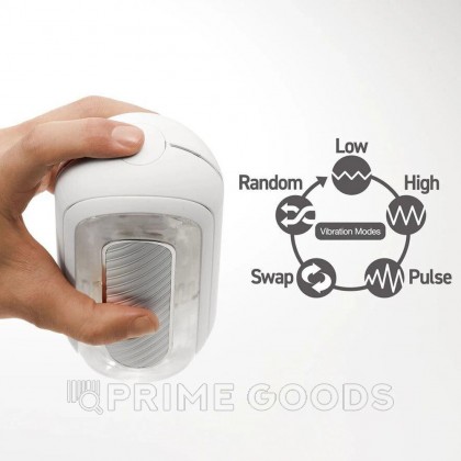 Мастурбатор Tenga Flip Zero Gravity с вибрацией, белый от sex shop primegoods фото 7