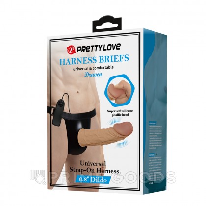 Страпон Draven с вибрацией (17,5*3,7 см) от sex shop primegoods фото 12