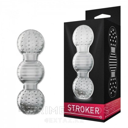Мастурбатор двухсторонний STROKER 4 прозрачный (14,5*4,8 см.) от sex shop primegoods фото 3